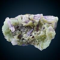 Amethyst With Prehnite