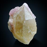 Rose Quartz On Citrine