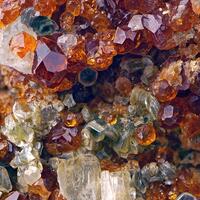 Hessonite Diopside & Clinochlore