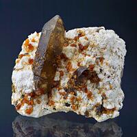 Smoky Quartz With Spessartine