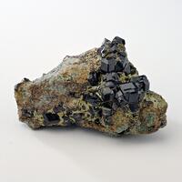 Andradite Var Melanite On Hedenbergite