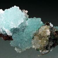 Cuprian Aragonite & Cuprian Adamite