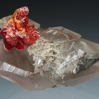 Realgar On Calcite