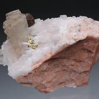 Strontianite Chalcopyrite On Baryte