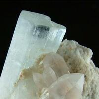 Aquamarine With Quartz