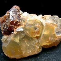 Bastnäsite-(Ce) With Astrophyllite Quartz