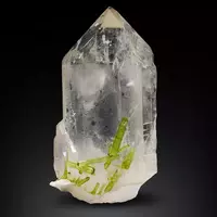Tourmaline On Quartz
