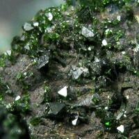 Libethenite On Pseudomalachite