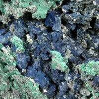 Azurite With Malachite & Cerussite