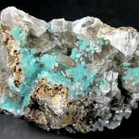 Cuprian Smithsonite & Gypsum