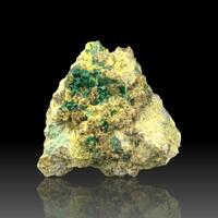 Uranophane With Metatorbernite Kasolite & Cuprosklodowskite