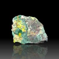 Uranophane With Cuprosklodowskite & Malachite