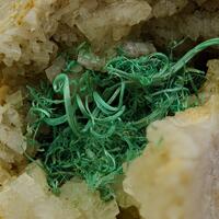 Malachite On Dolomite