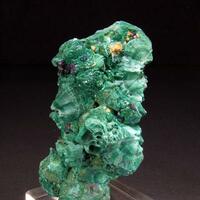 Azurite On Malachite