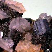 Bournonite & Calcite On Arsenopyrite