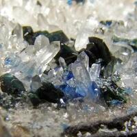 Kulanite & Lazulite On Apatite