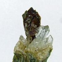 Brookite On Quartz