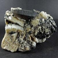 Fluor-schorl & Fluorapatite On Orthoclase