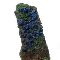 Azurite On Malachite