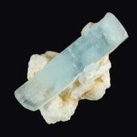 Aquamarine On Feldspar