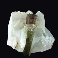 Elbaite On Quartz