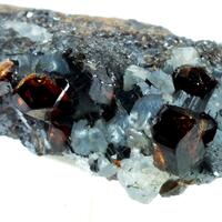 Spessartine In Quartz & Galena