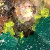 Fornacite On Rosasite