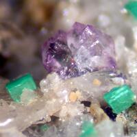 Uranophane Zeunerite & Fluorite