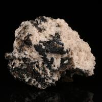 Manganite & Hausmannite On Baryte With Andradite