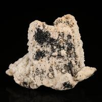 Schorl On Orthoclase Var Carlsbad Twin