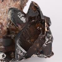 Smoky Quartz On Orthoclase