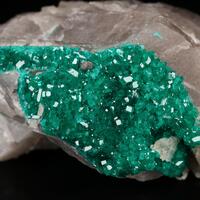 Dioptase On Quartz