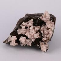 Rhodochrosite On Calcite