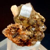 Quartz With Astrophyllite Inclusions & Feldspar