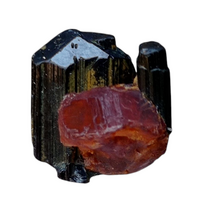 Spessartine With Schorl