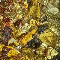 Pyrite With Copper & Gold