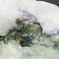 Calcite With Gold & Tsumoite