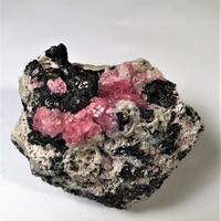 Rhodochrosite With Sphalerite On Matrix