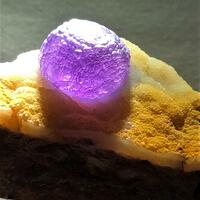 Fluorite on Chalcedony