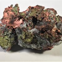 Native Copper With Epidote & Calcite