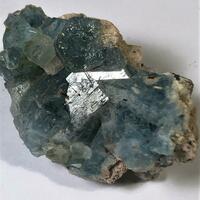 Beryl Var Aquamarine With Schorl