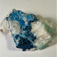 Shattuckite With Quartz & Calcite