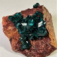 Dioptase With Malachite Goethite & Quartz
