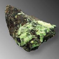 Schröckingerite On Uraninite Var Pitchblende