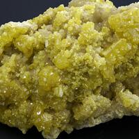 Sulphur On Calcite