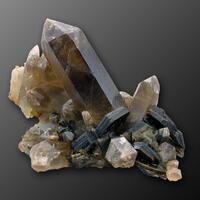 Smoky Quartz Quartz & Zinnwaldite