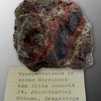 Uraninite Var Pitchblende & Quartz