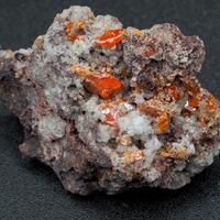 Wulfenite On Fluorite
