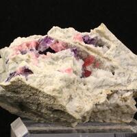 Rhodochrosite With Fluorite