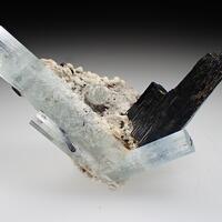 Aquamarine & Schorl